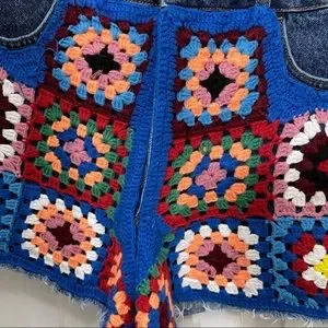 FARM Rio Shorts Farm Rio Crochet Jean Shorts Poshmark